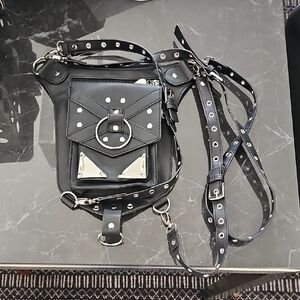 Sold Restyle Goth Leg Harness Bag